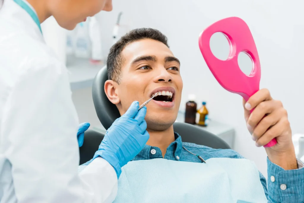 patient visiting dental offices in charlotte