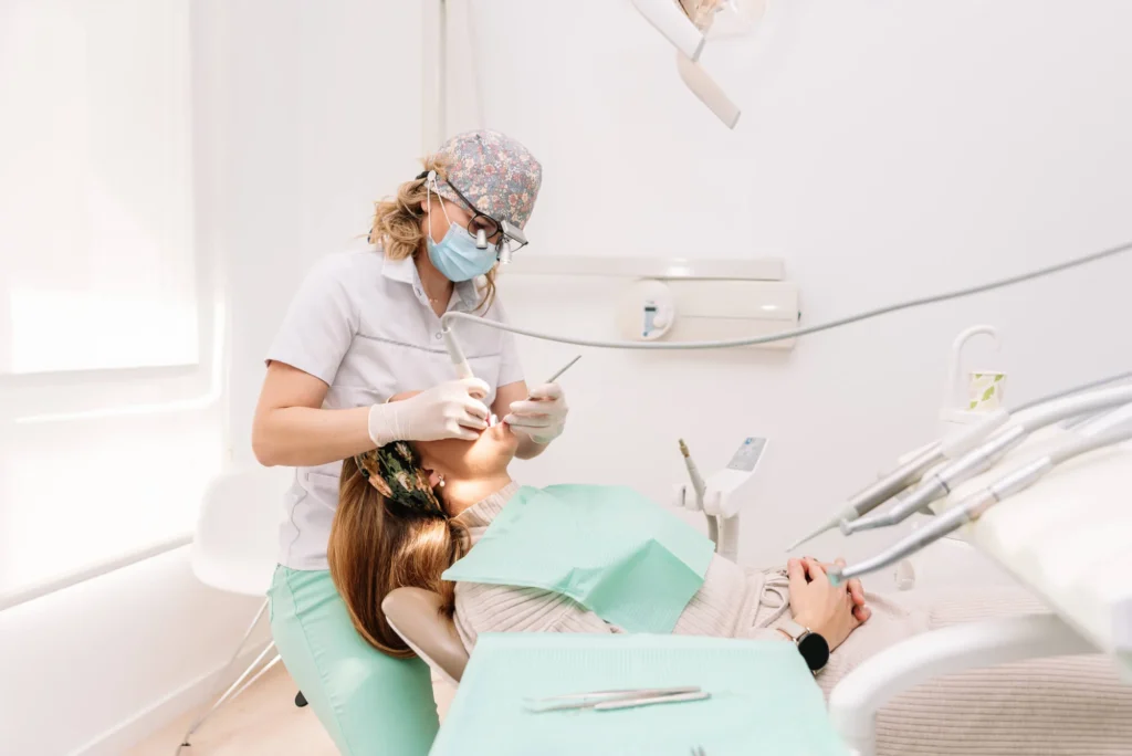 Patient receiving dental surgical treatment, oral surgeon in Fort Mill, SC