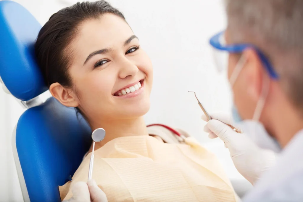 Routine checkup at dental offices in Charlotte.